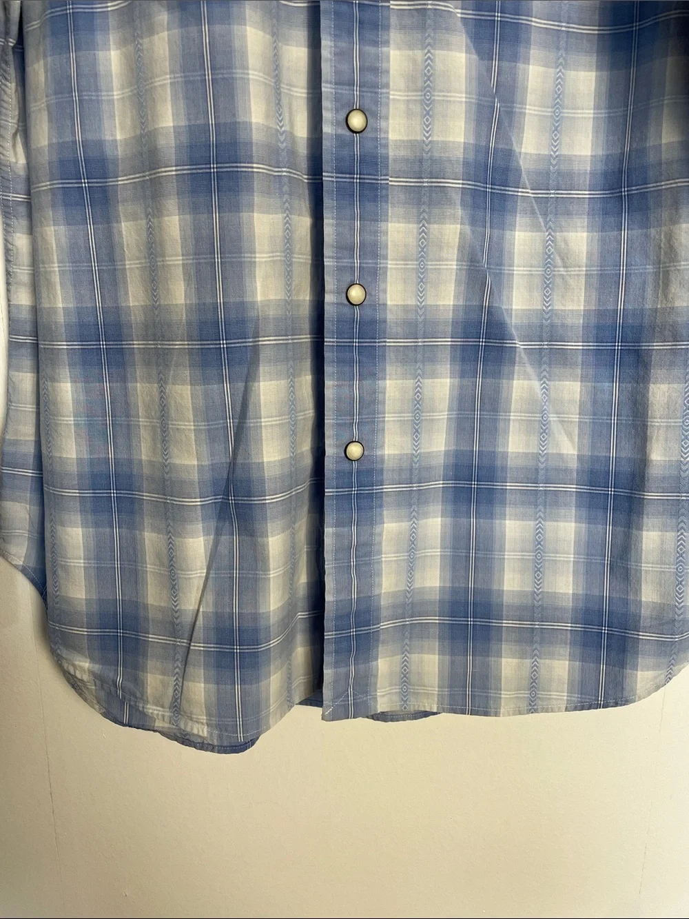 Polo Ralph Lauren Men L Plaid Pearl Snap Button-Up Cowboy Rodeo Western Shirt